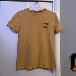 Mens yellow fat face T size small